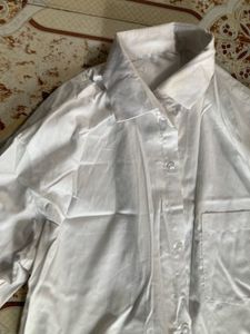 Classic White Button-Up Shirt