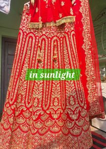 Hot Red Bridal Lahnga|heavy Work