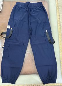 Navy Blue Cargo Jogger Pants