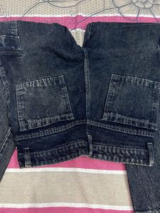 Dark Wash Cargo Jeans