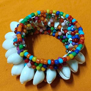 Bohemian Beaded Cowrie Shell Bracelet New