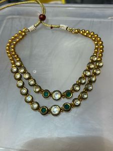 Elegant Multi-Strand Necklace with Gems