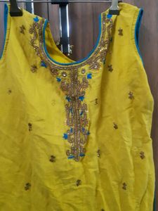 yellow  kurti