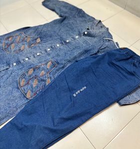 Acid Wash Denim Co-ord Set