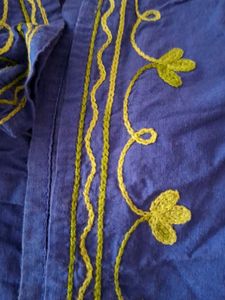 Embroidered Blue Kurta