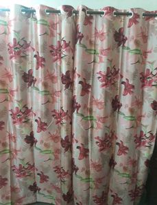 Pack Of 4 Floral Print Window Curtains