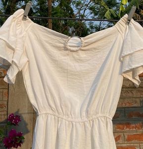 Chic Off-Shoulder White Dress