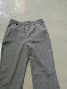 Women's Grey Wide Leg Trousers