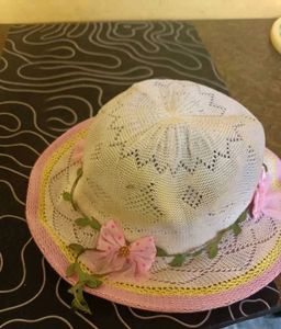 Charming Straw Hat with Floral Accents