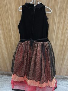 Stunning Black &amp; Red Layered Gown