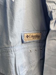 Columbia Light Blue Short Sleeve Button-Up Shirt