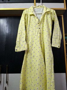 Yellow Printed Midi Dress 🌈