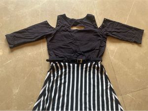 Stylish Maxi Dress With Belt