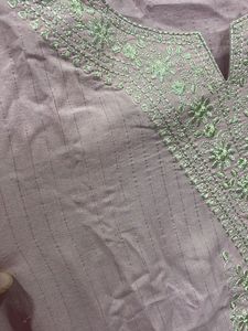 Pink Embroidered Kurta