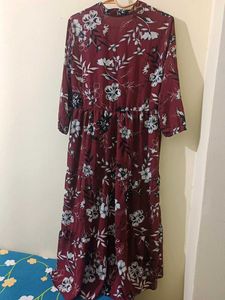 Floral Print Midi Dress