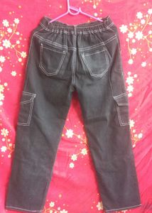 this charcoal cargo jeans