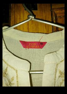White Embroidered Tunic Top