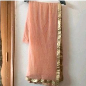 Ethnic gown with leggings and dupatta