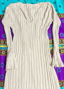 Ribbed Bell Sleeve Maxi Dress