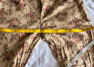 Vintage Floral Print Jeans
