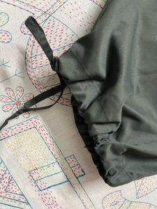 Burger Bae dark olive green Parachute Pants