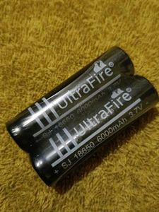2- Pcs  UltraFire SJ 18650 Batteries