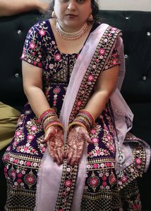 Women's Embroidered Lehenga With Blouse And Dupatt