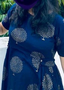Kurta,Xl, Blue,No Damages