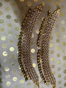 Elegant Anklets with Pearls &amp; Stones