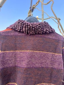 Patchwork Knit Coat