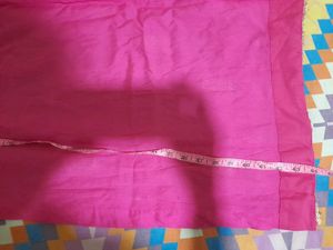 Beautiful Pink Kurta with Golden Embroidery
