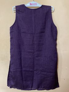 Festive Purple Short Kurta