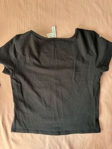 H&amp;M Black Crop Tops Bundle pack of two