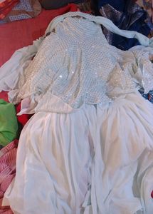 Light Blue Sequin Party Dress