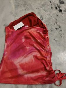 Tie-Dye Halter Neck Top