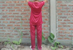 Maroon night suit set
