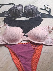 combo Of Four Imported Hunkmellor  bra n panty  se