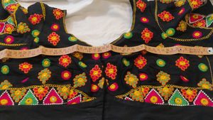 Embroidered Black Blouse