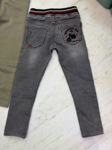 combo of 2 Kids Jeans and trouser