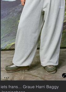 Grey Wide Leg Sweatpants 🤍