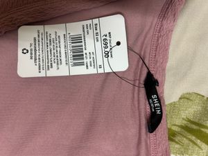 Pink Textured Lace-Up Crop Top