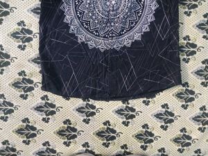 Stylish Black Shirt with Mandala Design
