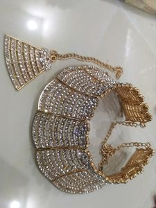 Without Earings Only Set With Tikaset