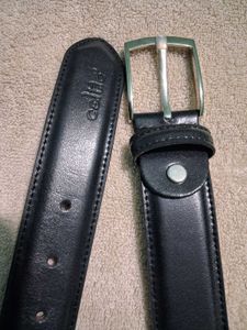 Celtic Black Leather Belt with Box