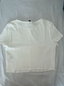 White Sheer Crop Top