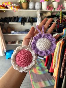 Handmade Crochet Flower Hair set