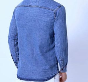 Classic Blue Denim Shirt for Men
