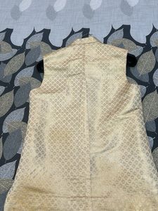 Elegant Gold Brocade Vest