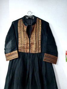 BIBA Black Designer Gown for woman