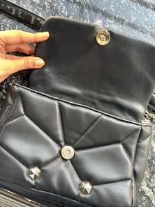 Zara Black Quilted Bag